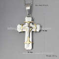 Unique design trois croix pendentif, acier inoxydable pendentif en acier pour hommes